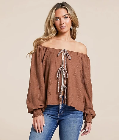 Front Tie Two-Way Top