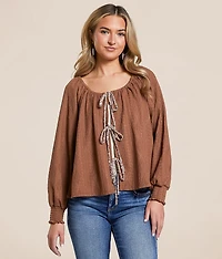 Front Tie Two-Way Top