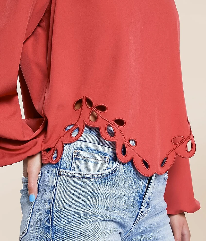 Scalloped Hanky Hem Top