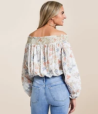 Floral Off The Shoulder Top