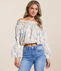 Floral Off The Shoulder Top