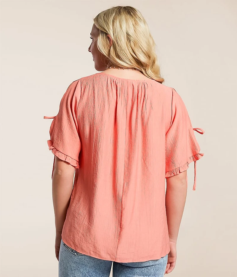 Pleated Crinkle Top
