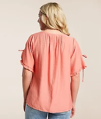 Pleated Crinkle Top