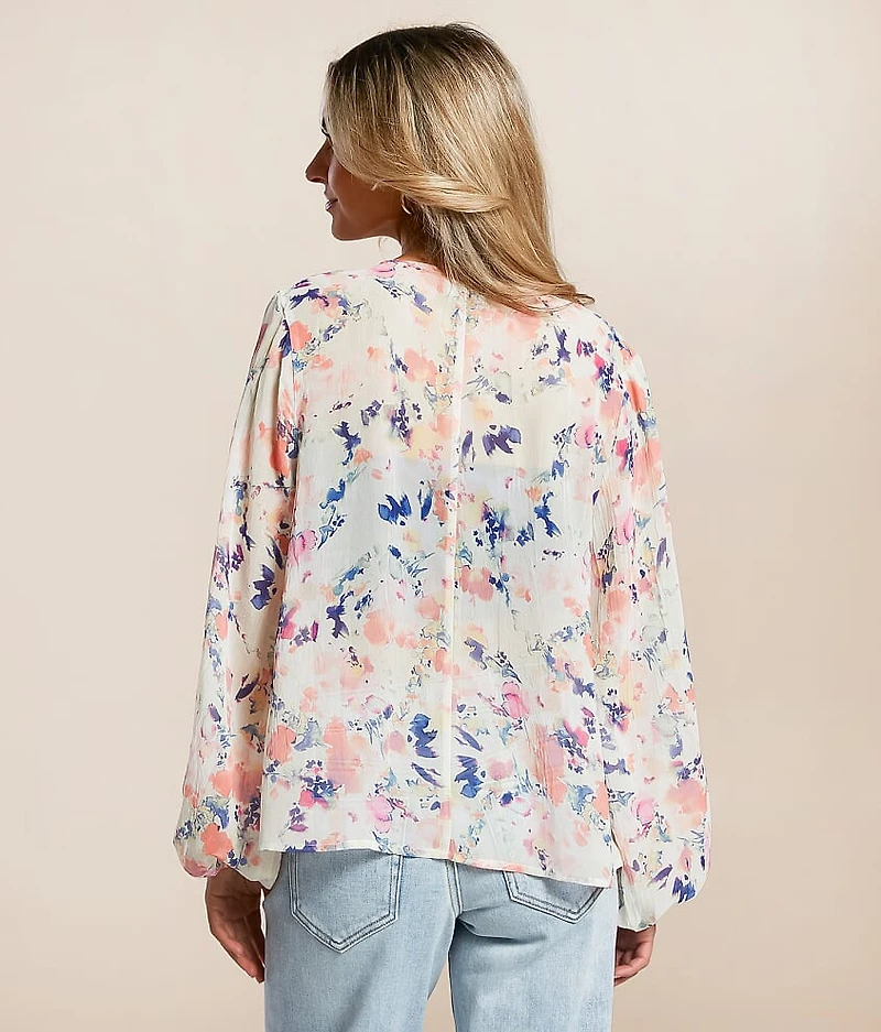 Floral Chiffon Top