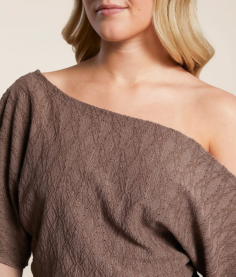 Eyelet Off The Shouler Top