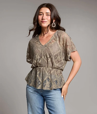 Floral Lace Top