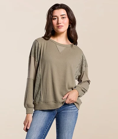 Pieced Knit Top