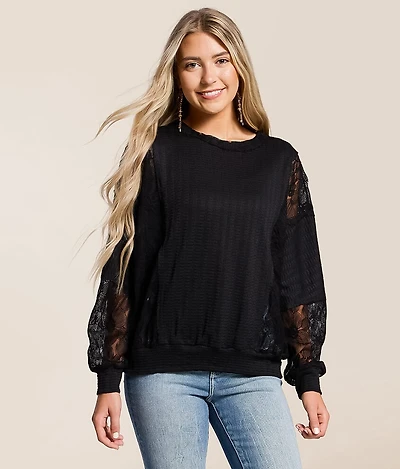 Pieced Lace Top