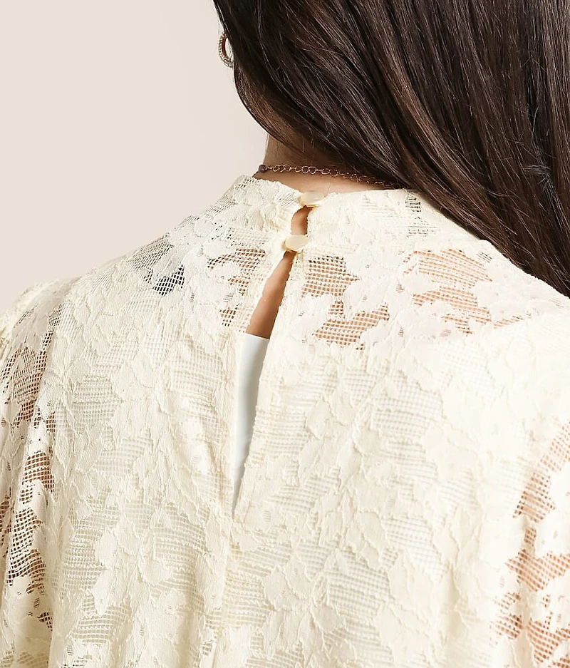 Side Tie Lace Top