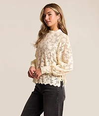 Side Tie Lace Top