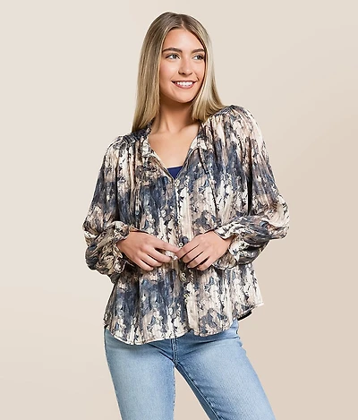 Floral Chiffon Blouse