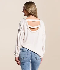 Contrast Stitch Top