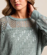 Destructed Crochet Top