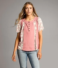 Paisley Floral Henley