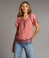 Lace Trim Top