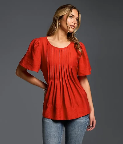 Refined Edit - Pleated Top