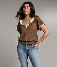 Polka Dot Lace Top