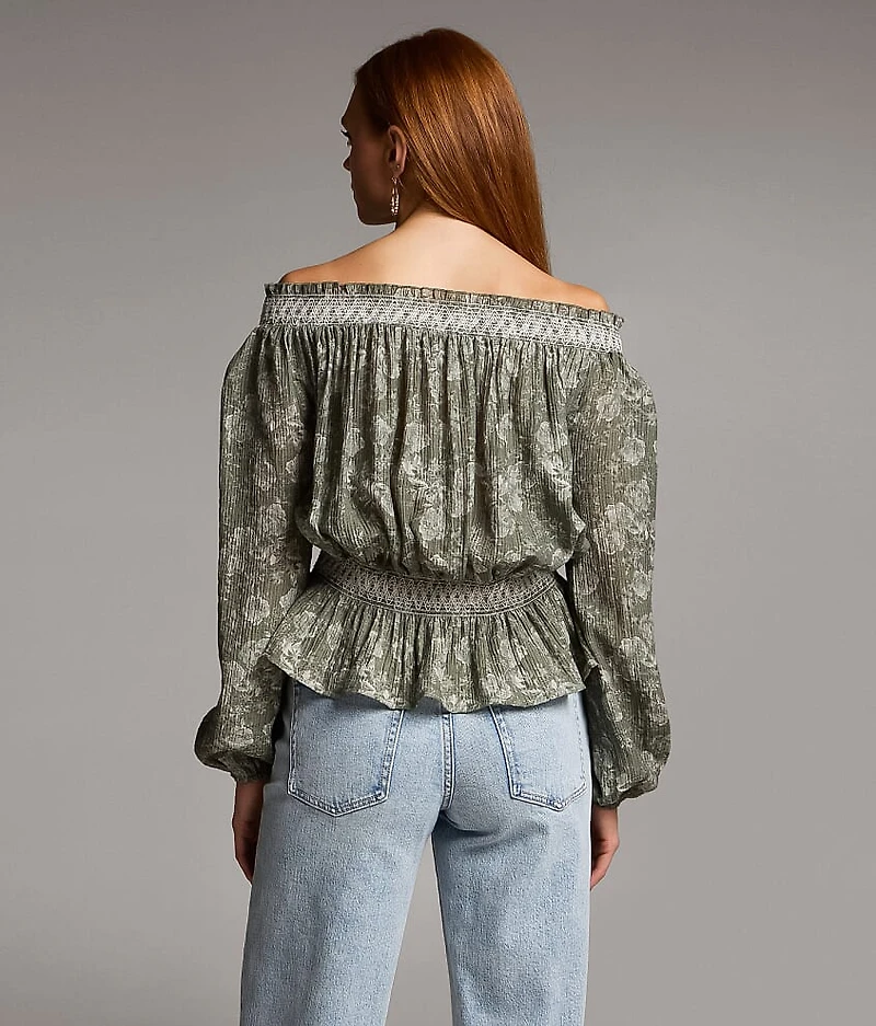 Floral Peplum Top