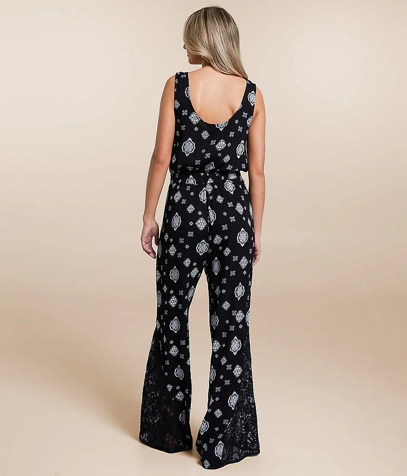Pieced Lace Jumpsuit