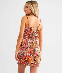 Wrap Tie Mini Dress
