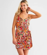 Wrap Tie Mini Dress