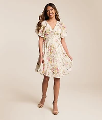 Floral Eyelet Dress