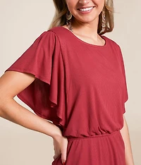 Pieced Lace Mini Dress