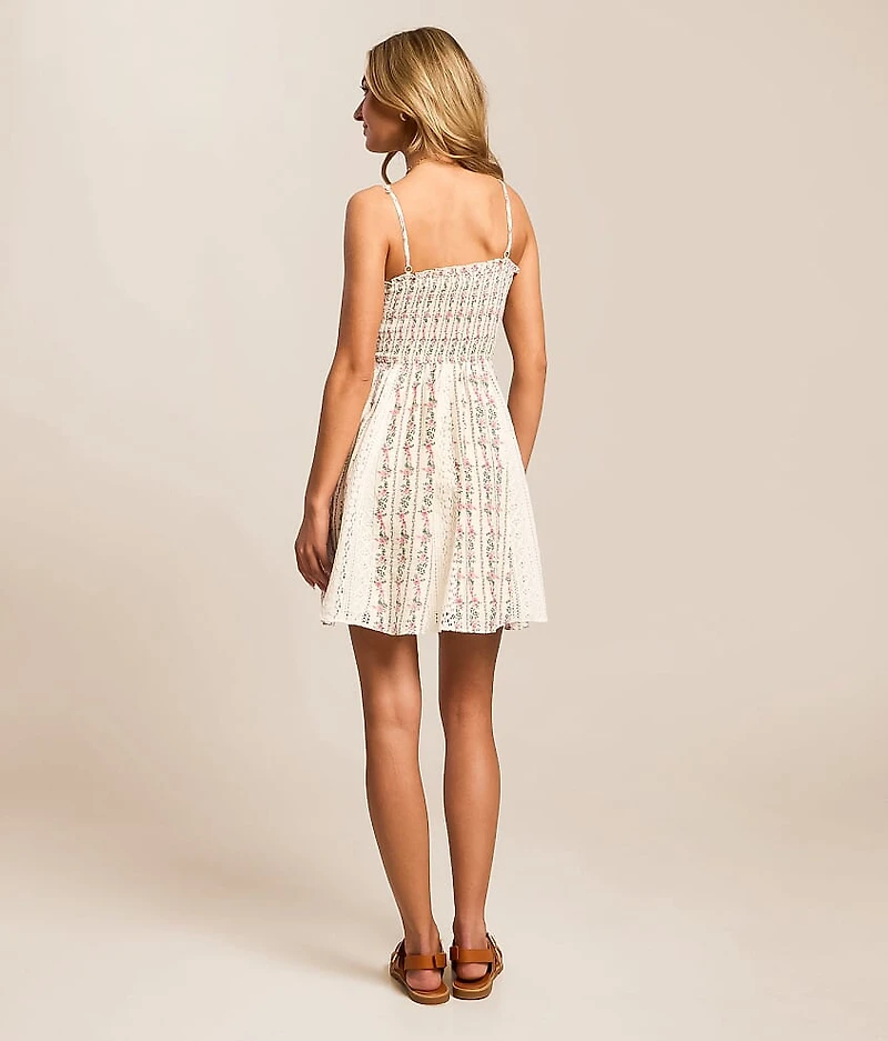 Floral Smocked Mini Dress