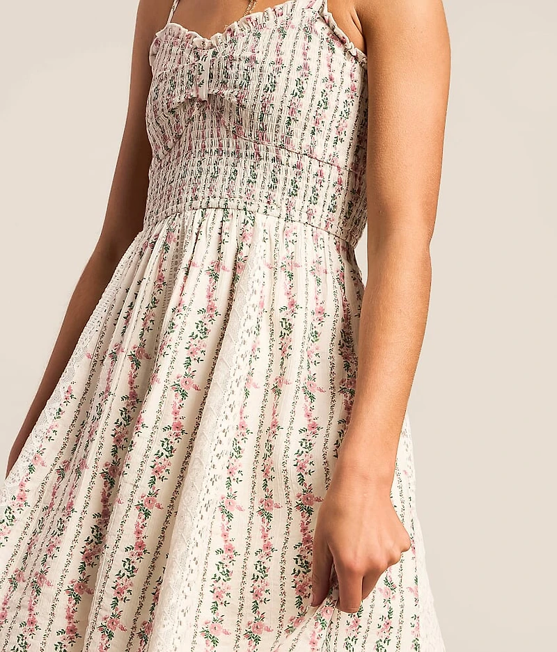 Floral Smocked Mini Dress