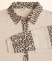 Girls - Cheetah Thermal Shirt