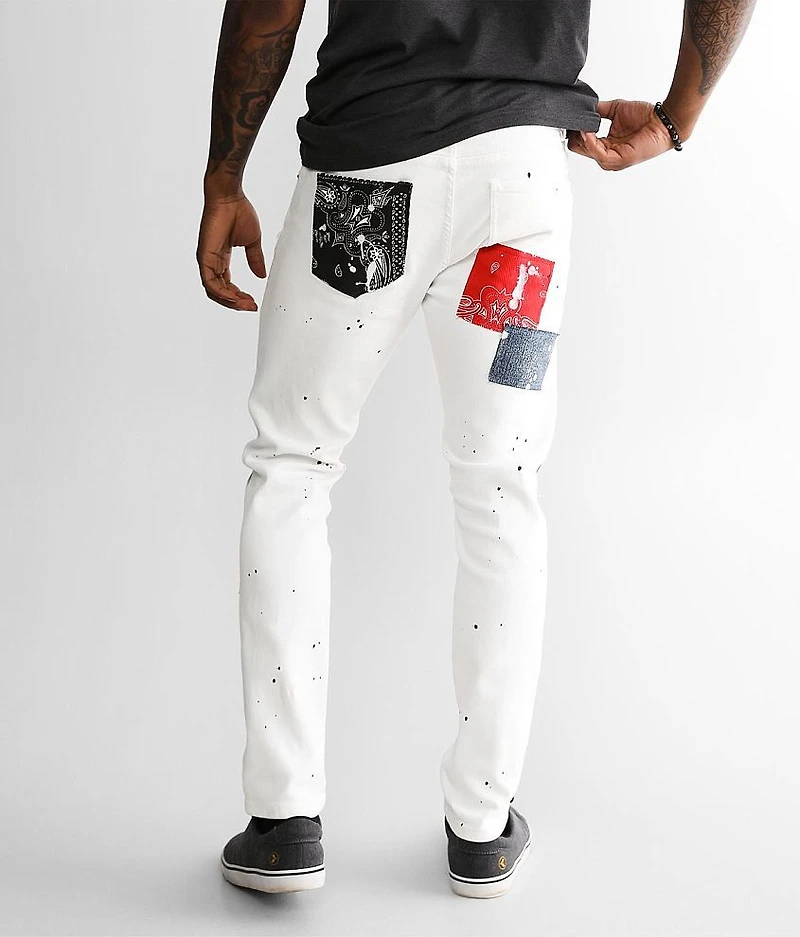 Bank Patchwork Skinny Stretch Jean