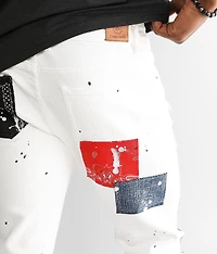 Bank Patchwork Skinny Stretch Jean
