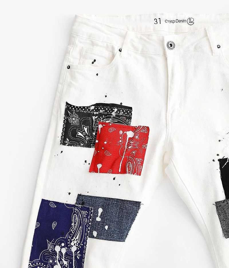Bank Patchwork Skinny Stretch Jean