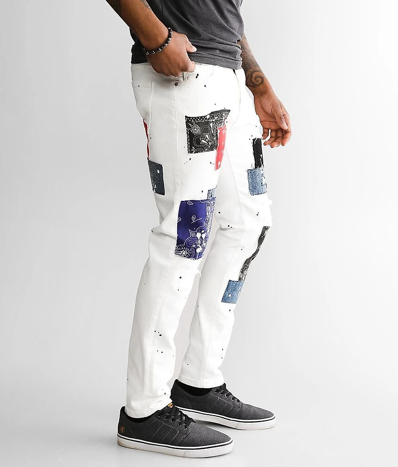 Bank Patchwork Skinny Stretch Jean