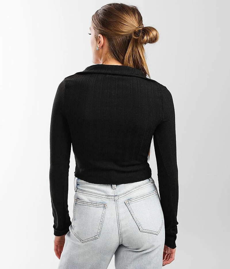 Criss Cross Collared Top