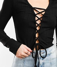 Criss Cross Collared Top