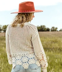 Collared Crochet Sweater
