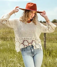 Collared Crochet Sweater