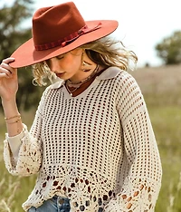 Collared Crochet Sweater