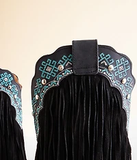 Tequila Sunrise Fringe Western Leather Boot