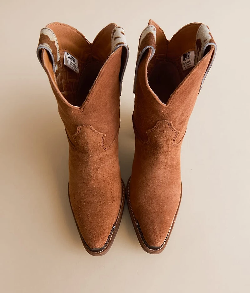 Texas Charm Cow Leather Western Ankle Boot