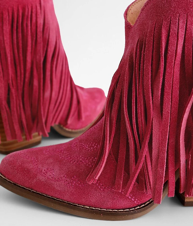Tangles Fringe Suede Western Boot
