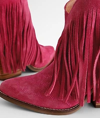 Tangles Fringe Suede Western Boot