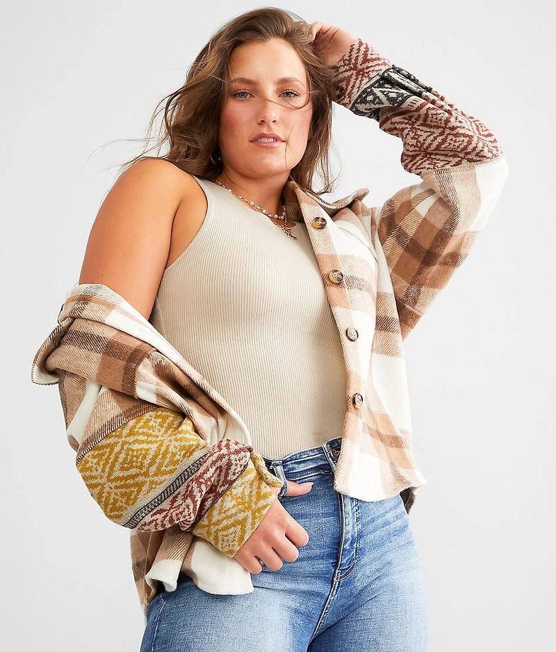 Aztec Plaid Shacket