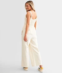 Cropped Wide Leg Jumpsuit