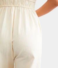 Cropped Wide Leg Jumpsuit