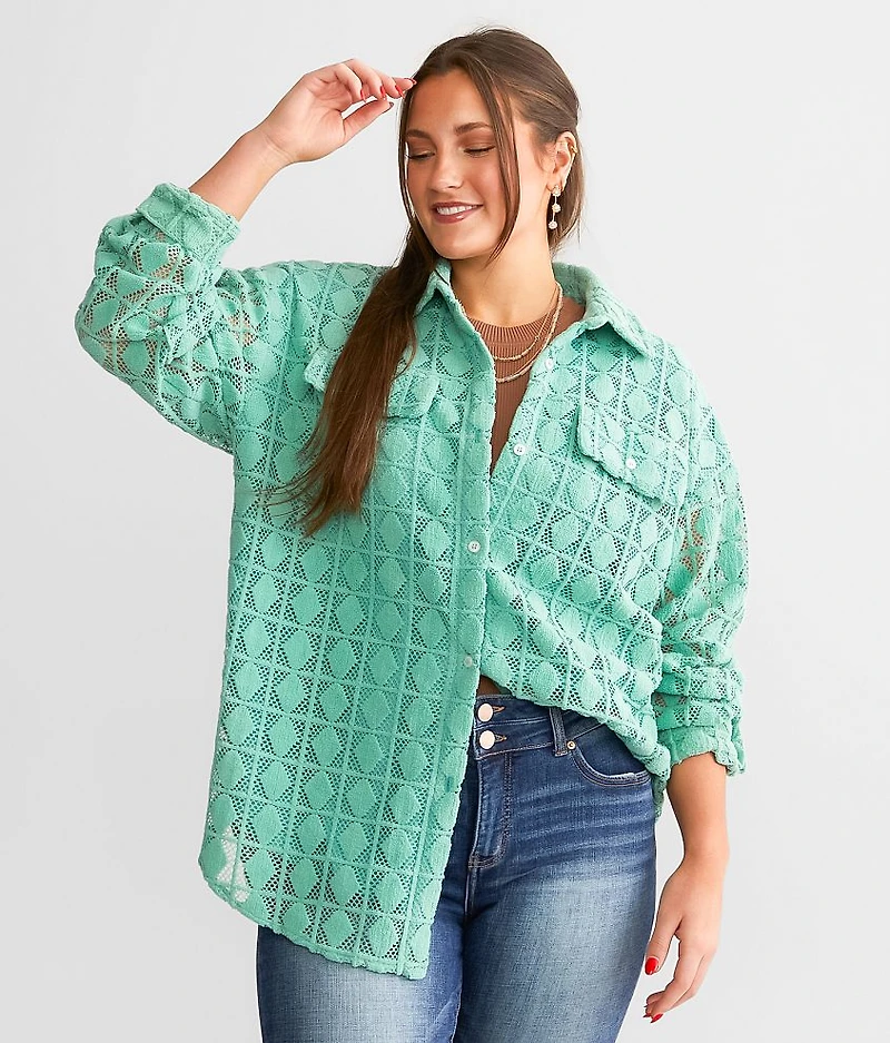Diamond Textured Shacket