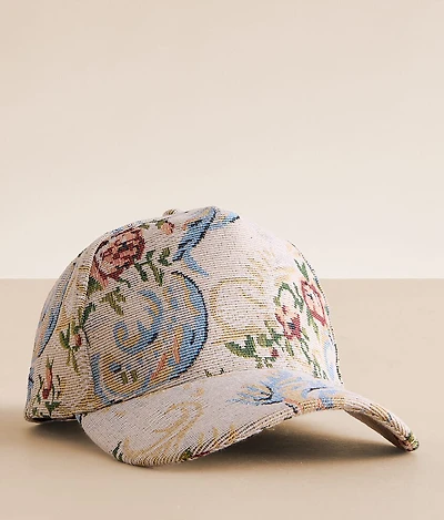 Floral Jacquard Baseball Hat