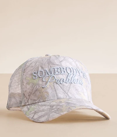 Somebody's Problem Camo Trucker Hat
