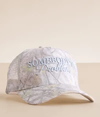 Somebody's Problem Camo Trucker Hat
